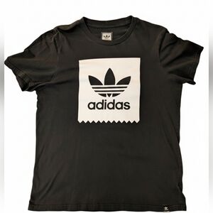 Adidas Black Graphic Trefoil T-Shirt
